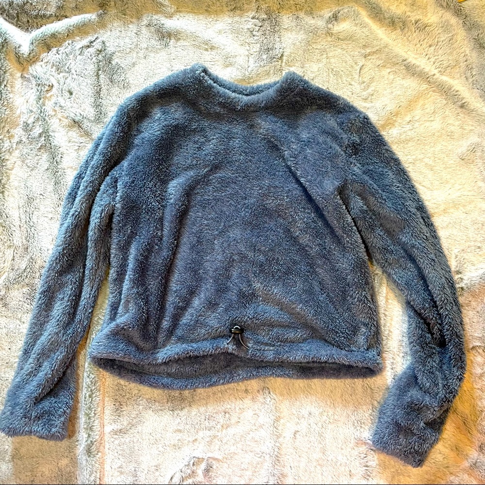 U2B SET OF Urban Basics Plush Teddy Cropped Sweater & Sweatpants Set - Size S/M